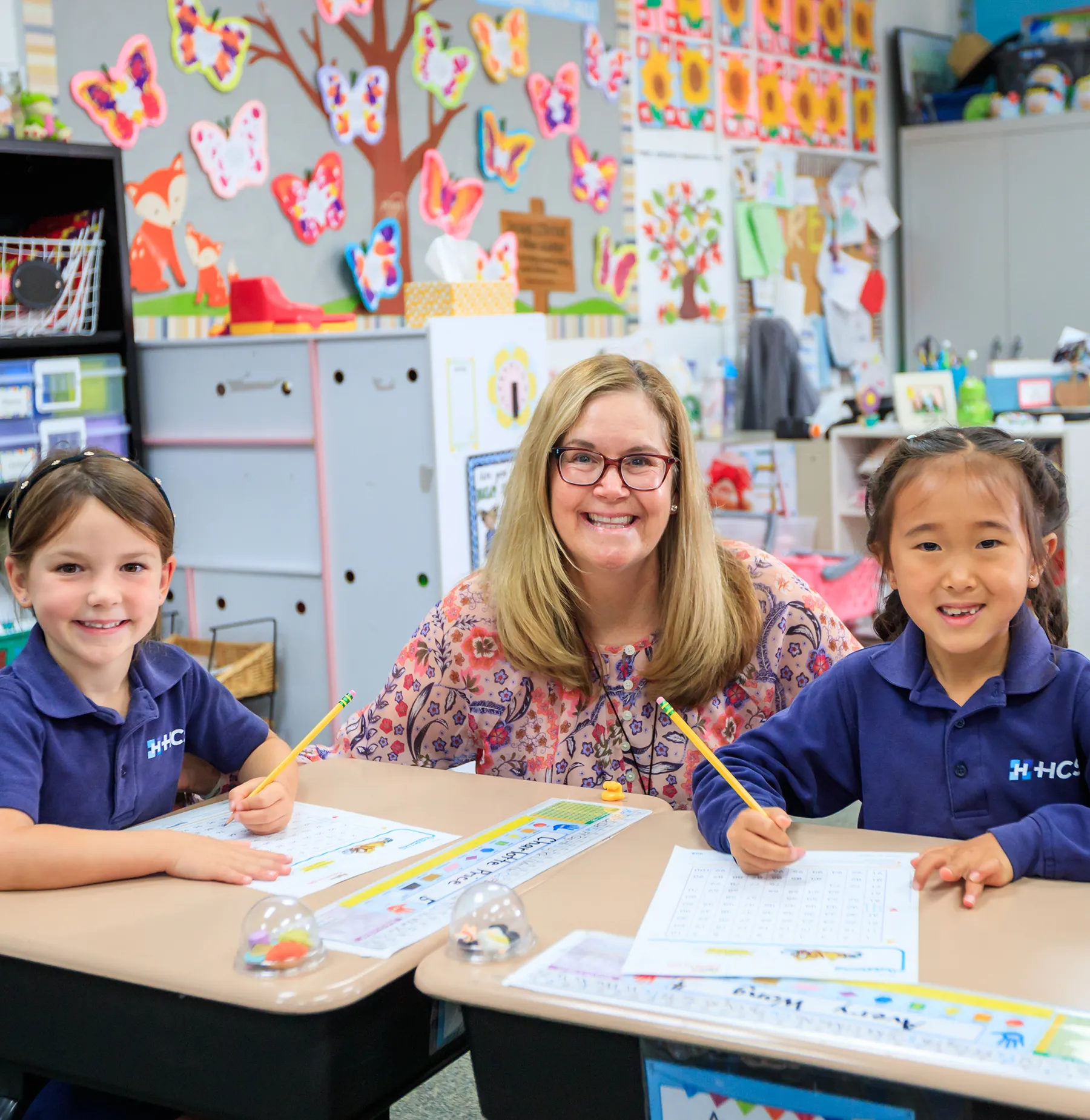 Kindergarten Students and Teacher Kindergarten Students and Teacher