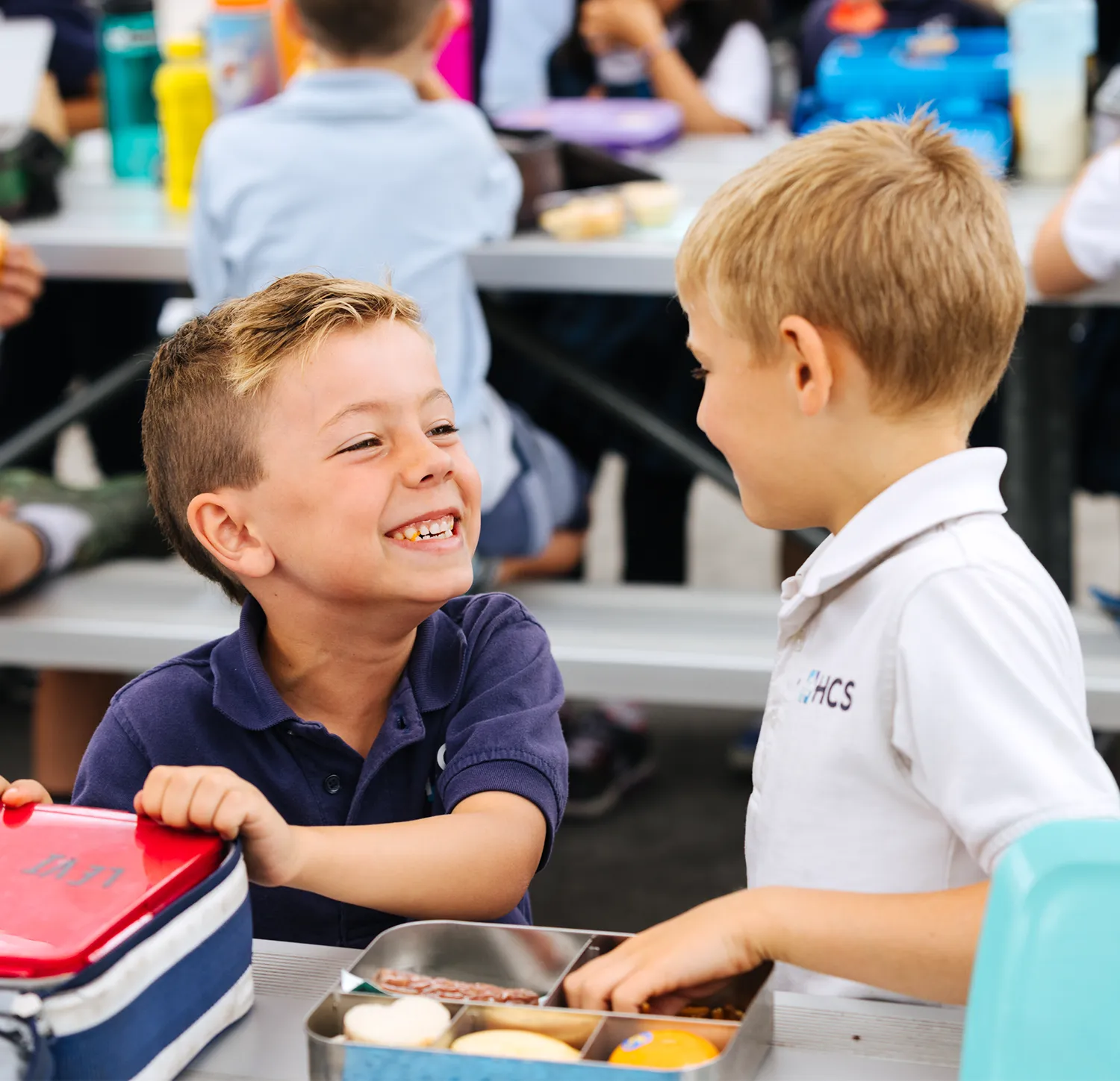 Students at Lunch Time